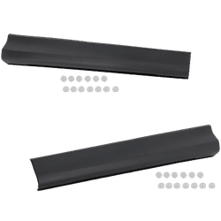Replacement Door Molding & Beltlines Textured Black, Front, Driver Passenger Side, 1-year unlimited-mileage warranty SET-RM46170003