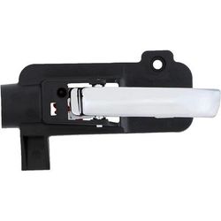 Dorman Interior Door Handle Plastic Chrome Lever with Black Bezel Help Series, Rear, Driver Side, Lifetime limited warranty 96476