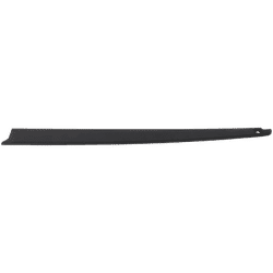 Replacement Bed Rail Cap Plastic Black Non-wrap, Driver Side, 1-year unlimited-mileage warranty RD35030004