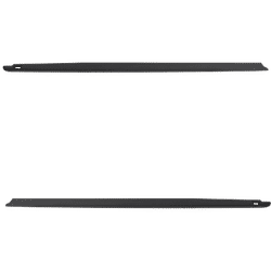 Replacement Bed Rail Cap Plastic Black Non-wrap, Driver & Passenger Side, 1-year unlimited-mileage warranty SET-RD35030001