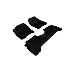 3D Mats USA Floor Made of Rubber Black Molded Liner KAGU Series, Front & Second Row, 3-year limited warranty L1FR05601509