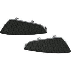 Replacement Bumper Grille Textured Black, Front, Driver & Passenger Side, Outer, Lower, 1-year unlimited-mileage warranty SET-RT01530057
