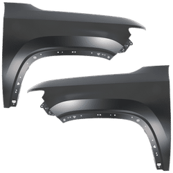 Replacement Fender Steel Primed, Front, Driver & Passenger Side, 1-year unlimited-mileage warranty SET-RJ22010015