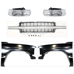 Replacement Fender Steel Primed, Front, Driver & Passenger Side, 1-year unlimited-mileage warranty KIT-022123-01