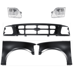 Replacement Fender Steel Primed, Front, Driver & Passenger Side, 1-year unlimited-mileage warranty KIT-022423-868