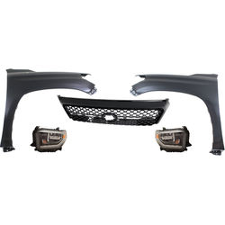 Replacement Grille Assembly Plastic Painted Gray Grille, 1-year unlimited-mileage warranty KIT-031323-460