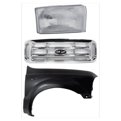 Replacement Grille Assembly Plastic Chrome Grille, 1-year unlimited-mileage warranty KIT-022423-56801