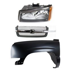 Replacement Fender Steel Primed, Front, Driver Side, 1-year unlimited-mileage warranty KIT-022123-13402