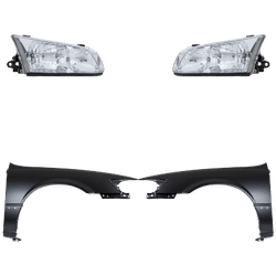 Replacement Fender Steel Primed, Front, Driver & Passenger Side, 1-year unlimited-mileage warranty KIT-031323-9403