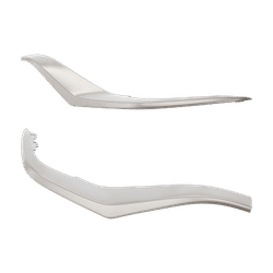 Replacement Grille Trim Primed, Front, Driver & Passenger Side, 1-year unlimited-mileage warranty SET-RT01540009