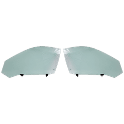 Replacement Door Glass, Front, Driver & Passenger Side, 1-year unlimited-mileage warranty SET-RT48010031