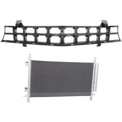 Replacement Grille Assembly Plastic Textured Black Grille, 1-year unlimited-mileage warranty KIT-112423-02