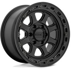 KMC Wheel Aluminum Satin Black, Lifetime Limited Warranty on Structure; 1 Year Finish KM54889088700