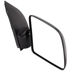 JC Whitney Mirror Textured Black, Passenger Side, 1-year limited warranty JFD23R