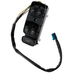 JC Whitney Window Switch Black, Front Driver Side, 1-year unlimited-mileage warranty JM505216