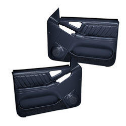 Coverlay Door Trim Panel Dark Blue, Front, Driver or Passenger Side, Lifetime limited warranty 18-94F-DBL