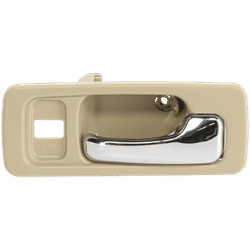 Replacement Interior Door Handle Beige bezel with chrome lever, Front, Passenger Side, 1-year unlimited-mileage warranty H462111