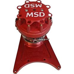 MSD Distributor Red Pro-Billet Front Drive Series, 1-year limited warranty 8520