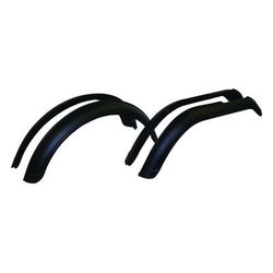 Crown Fender Flares Plastic Black, Front & Rear, Driver Passenger Side, 1 year or 12,000-mile limited warranty J8997109