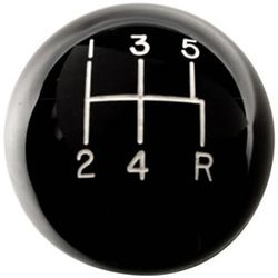 Hurst Shift Knob Plastic Black Round Classic Series, 1-year limited warranty 1630114