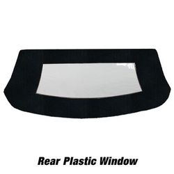 Kee Auto Top Convertible Rear Window Cloth Black, CD1155CO14SF