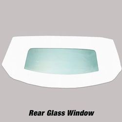 Kee Auto Top Convertible Rear Window Vinyl Performance white, HG0289TN50SP