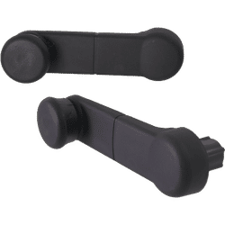 Replacement Window Crank Textured Black, Front, Driver & Passenger Side, 1-year unlimited-mileage warranty SET-F462959