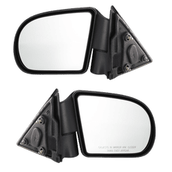 Kool Vue Mirror Textured Black, Driver & Passenger Side, 1-year limited warranty SET-GM49R