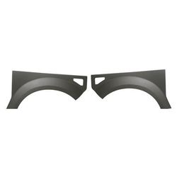Replacement Fender Plastic Textured Gray, Front, Driver & Passenger Side, 1-year unlimited-mileage warranty SET-REPH220109