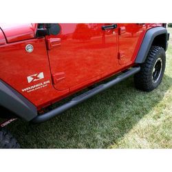 Rugged Ridge Nerf Bars Steel Powdercoated Textured Black 3 inch Series, 3-year limited warranty 11591.06