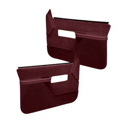 Coverlay Door Trim Panel Maroon Replacement Series, Front, Driver & Passenger Side, Lifetime limited warranty 18-37F-MR