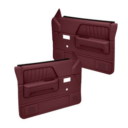 Coverlay Door Trim Panel Maroon Replacement Series, Front, Driver & Passenger Side, Lifetime limited warranty 22-55N-MR