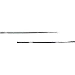 Replacement Door Molding & Beltlines Chrome, Rear, Driver Passenger Side, 1-year unlimited-mileage warranty SET-REPM490935