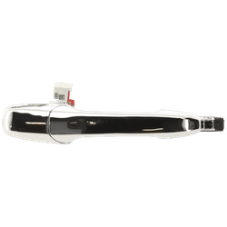 Replacement Exterior Door Handle Chrome, Rear, Driver Side, 1-year unlimited-mileage warranty REPM491384