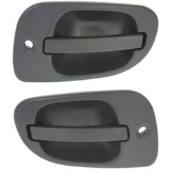 Replacement Exterior Door Handle Black, Front, Driver & Passenger Side, 1-year unlimited-mileage warranty SET-REPFL462109