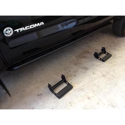 Nfab Rocker Panel Guards Steel Powdercoated Textured Black RKR Series, Lifetime N-Fab limited warranty with 5-year on finish T154RKRCC