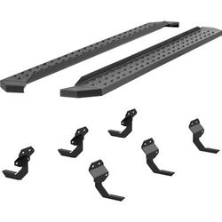 Aries Running Boards Steel Powdercoated Textured Black RidgeStep Commercial Series, 2055521