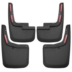 Husky Liners Mud Flaps Plastic Black Custom Fit Series, Front & Rear, Driver Passenger Side, Lifetime limited warranty 58456