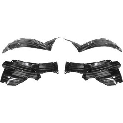 Replacement Fender Liner, Front, Driver & Passenger Side, Front Rear Section, 1-year unlimited-mileage warranty SET-N222151-4