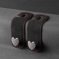 TEMU 2pcs Car Seat Hooks, Shaped High-end Hooks, Car Brackets, Rear Seat Organizers, Car Clips, Interior Accessories, Handbags, Wallets, Jackets, Storage Racks For Car Rv
