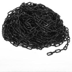 TEMU Vicenpal 200 Plastic Barrier Chain Plastic Chain Links Weatherproof Safety Link Barriers Garden Fence Decoration (1pc)