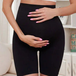 Pantalon en saillie post-partum pour femme, taille haute, coupe sans couture, taille confortable, pantalon liftant les hanches