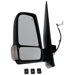 JC Whitney Mirror Textured Black, Driver Side, 1-year limited warranty JMZ96EL