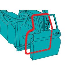 Brothers Trucks Door Seal, 90 Day Limited Warranty DFS6066