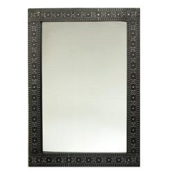 Mirror, 'African Princess' - Contemporary Wood and Aluminum Mirror