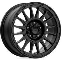 KMC Wheel Aluminum Satin Black, Lifetime limited warranty KM54267012730