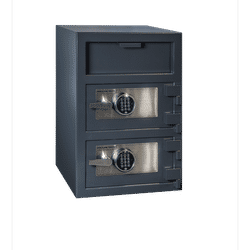 Hollon Double Door Depository Safe, Dual Electronic Locks / 30" X 20" X 20"