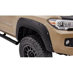 Bushwacker Fender Flares Plastic Black Pocket Style Series, Front, Driver & Passenger Side, Lifetime limited warranty 30047-02