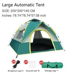 TEMU Koala Outdoor 4-person Tent With 2 , Double-layer Design, Lightweight Easy Setup, Use, For