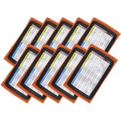 Sports Unlimited Adult Football Triple Wrist Coach (10 Pack) Orange